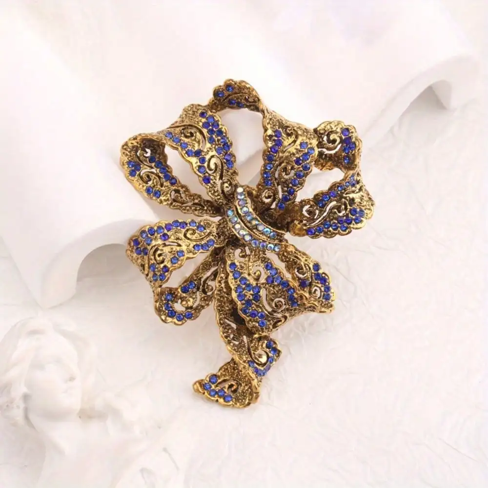 Elegant Vintage Royal Bow Brooch