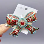 Retro Pearl Large Bowknot Brooch 2