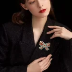 Retro Pearl Large Bowknot Brooch 4